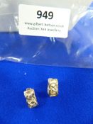 *Pair of Rennie Macintosh Sterling 925 Silver Celt