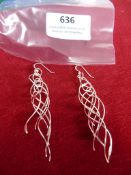 *Pair of Sterling 925 Silver Earrings