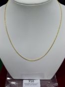 *18ct Gold Rhodium Plated Snake Chain 18