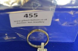 *Titanium Thin Band Ring with Diamond