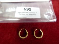 *Pair of Gold Coloured Earrings