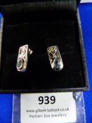 *Pair of Rennie Macintosh Sterling 925 Silver Celt