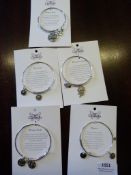 *Five Chrysalis Expandable Bangles