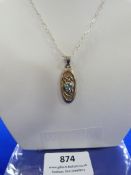 *Rennie Macintosh Sterling Silver Celtic Design Pe