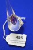 *Sterling 925 Silver Ring with Amethyst