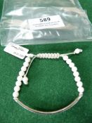 *Thomas Sabo Sterling 925 Silver Bracelet with Whi