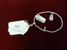 *Silver Bracelet with Owl Charm