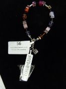 *Coeur de Lion Red Rose & Beige Bracelet