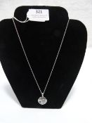 *Astra Silver Necklace with Anchor Pendant