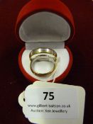 *Pair of Gold & Nickel Plated Ladies & Gents Weddi