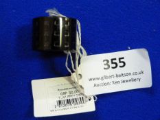 *Calvin Klein Black Ribbed Ring