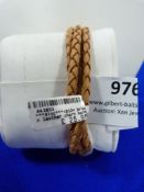 *Brown Leather Braided Bracelet