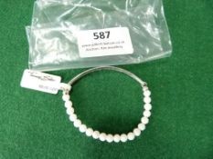 *Thomas Sabo Sterling 925 Silver Bracelet with Whi