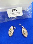 *Pair of Rennie Macintosh Sterling Silver Celtic D