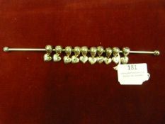 *Ten Lovelinks Silver Drop Bead Beaded Charms