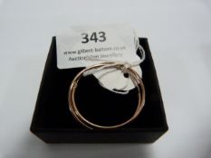 *Pair of Rose Gold Hoop Earrings