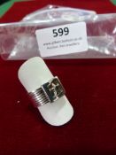 *Sterling 925 Silver Ring with Star Motif and Eigh