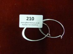 *Pair of Silver Hoop Earrings