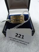 *Thomas Sabo Gold Ring Set with Three Rows of CZ S