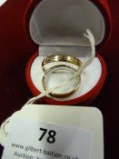 *Pair of Gold & Nickel Plated Ladies & Gents Weddi