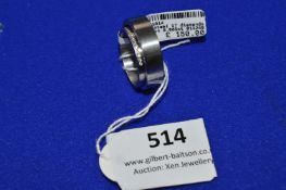 *Stainless Steel Two Section Ring with 0.085ct Dia