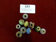 *Ten Assorted Lovelinks Beaded Glass Charms