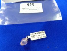 *Sterling 925 Silver & Rose Quartz Pendant