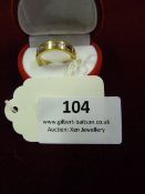 *Gold & Nickel Plated Wedding Ring Set with Stone