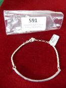 *Sterling 925 Silver Bracelet with Adjustable Chai