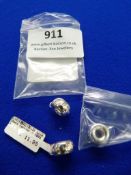 *Three Sterling 925 Silver Charm Carriers