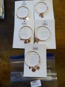 *Five Chrysalis 18ct Rose Gold Bangles