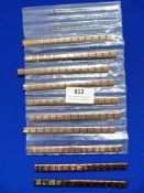 *Ten Bronze Coloured Nomination Bracelets