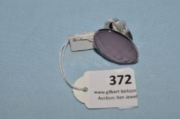 *Calvin Klein Oval Pink Glass Ring