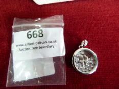 *Astra Sterling 925 Silver Clover Pendant