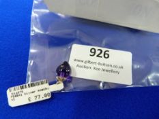 *Sterling 925 Silver & Amethyst Pendant