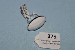 *Oval White Glass Ring