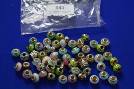 *Approximately 50 Glass Beads with Sterling 925 Si