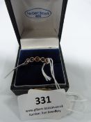 *Rose Gold Cry Ring with Set Blue Stones