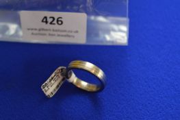 *Titanium & Silver Banded Ring