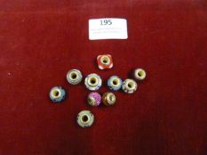 *Ten Assorted Lovelinks Beaded Glass Charms