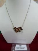 *Sterling 925 Silver & Rose Gold Necklace RRP:£105