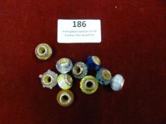 *Ten Assorted Lovelinks Beaded Glass Charms