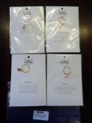 *Four Chrysalis 18ct Rose Gold Rings