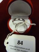 *Pair of Nickel Plated Ladies & Gents Wedding Ring