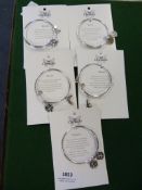 *Five Chrysalis Expandable Bangles