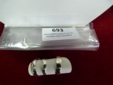 *Three Sterling 925 Silver Toe Rings