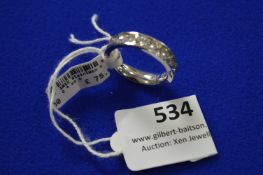 *Stainless Steel Ring with Crystals Size:55