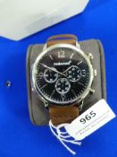 *Fred Bennett Watch with Leather Strap