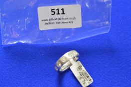 *Stainless Steel Ring with Crystals