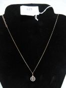 *Rose Gold Chain with CZ Cross Pendant